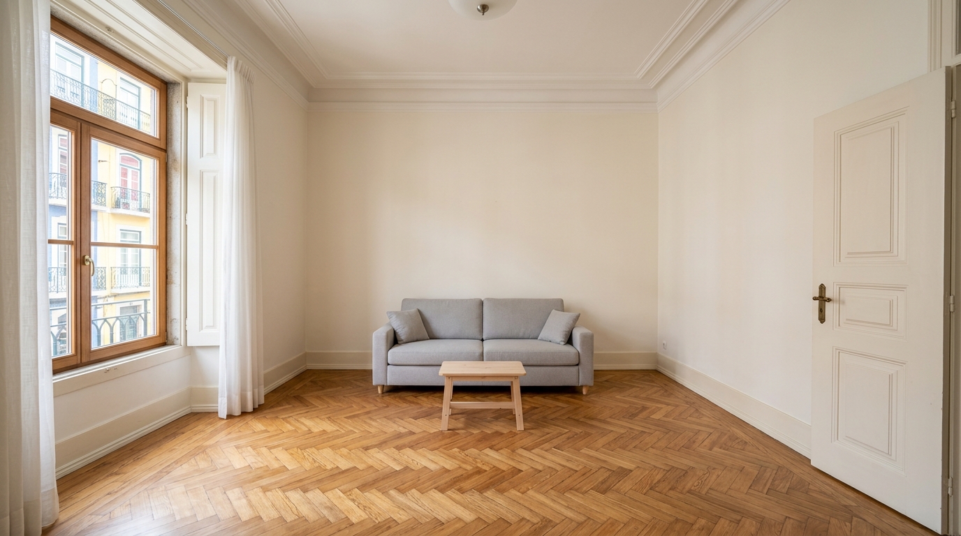 A sala original, antes da proposta